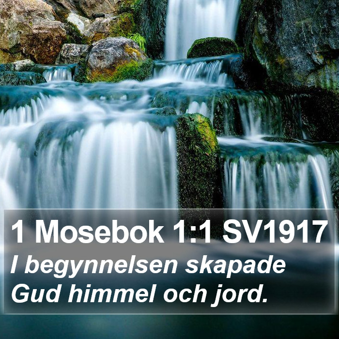 1 Mosebok 1:1 SV1917 Bible Study