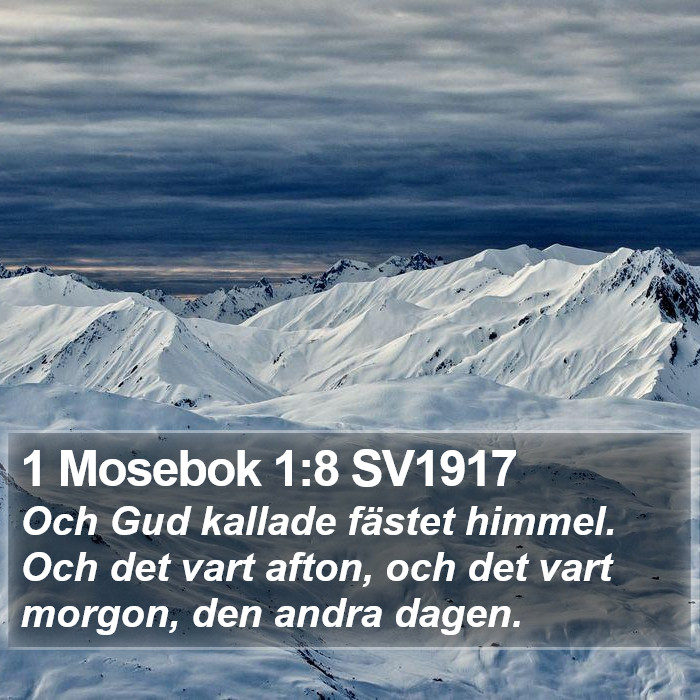 1 Mosebok 1:8 SV1917 Bible Study