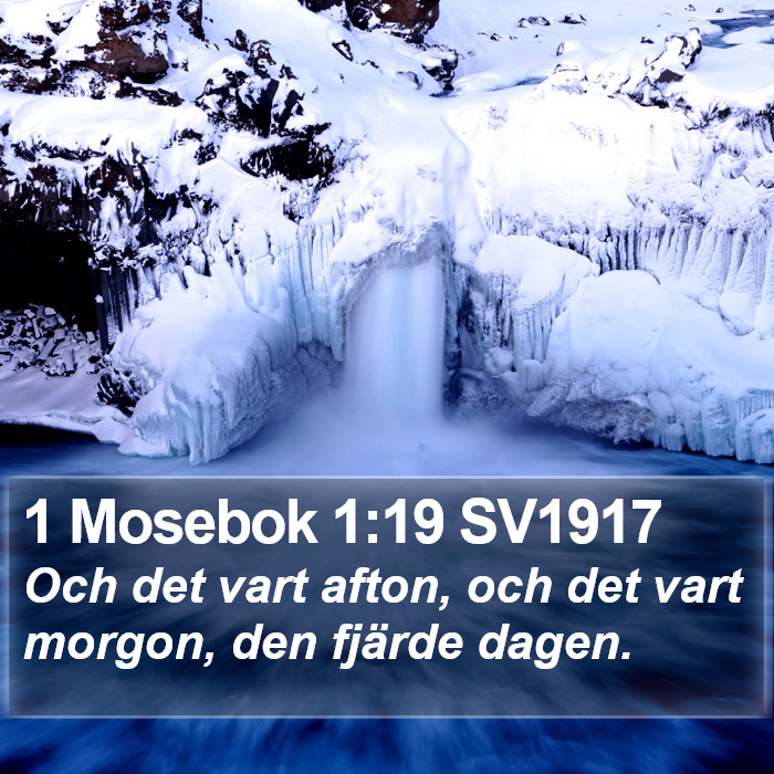 1 Mosebok 1:19 SV1917 Bible Study