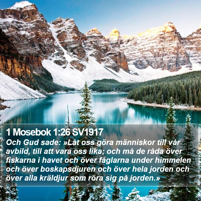 1 Mosebok 1:26 SV1917 Bible Study