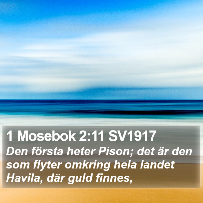 1 Mosebok 2:11 SV1917 Bible Study