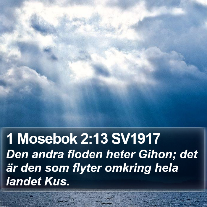 1 Mosebok 2:13 SV1917 Bible Study