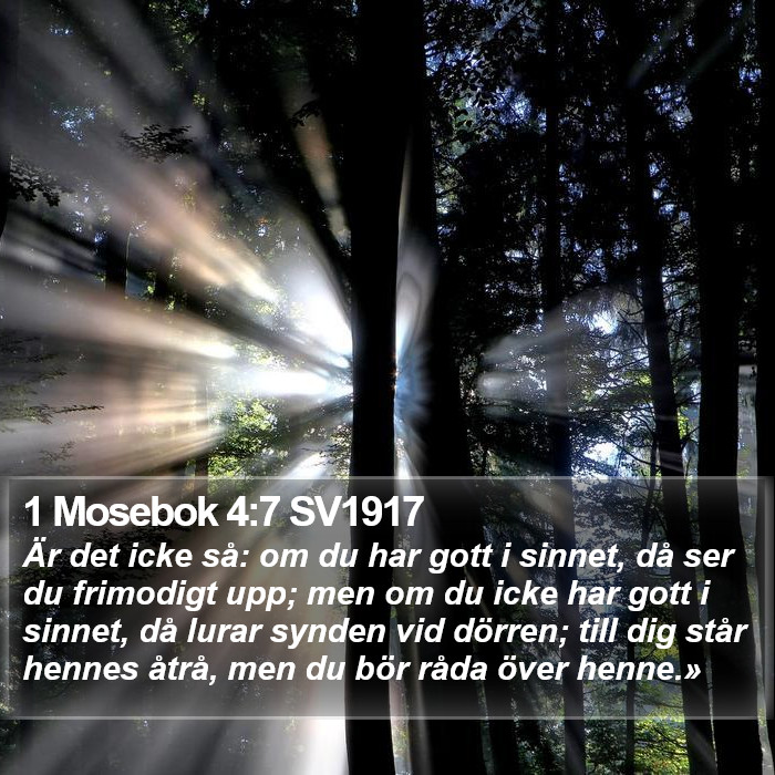 1 Mosebok 4:7 SV1917 Bible Study