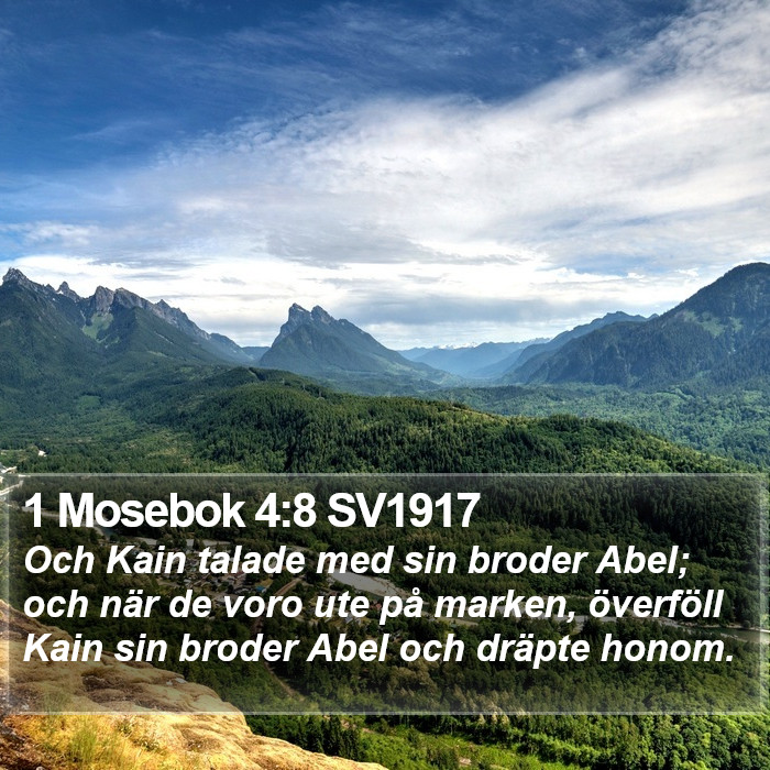 1 Mosebok 4:8 SV1917 Bible Study