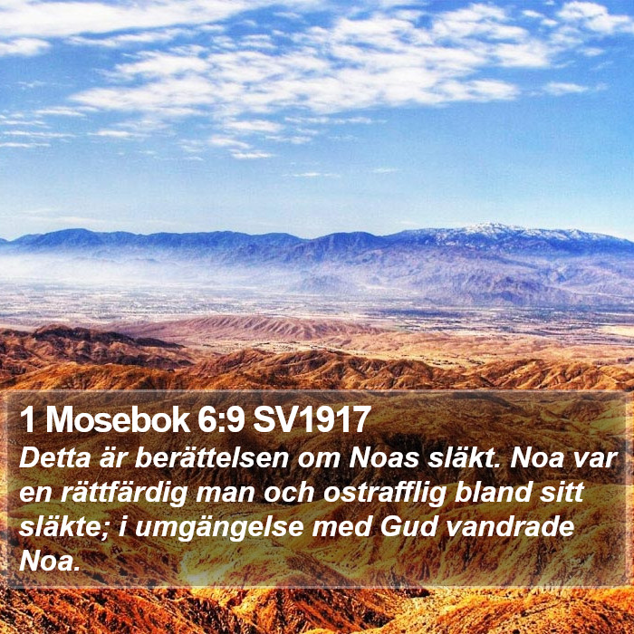 1 Mosebok 6:9 SV1917 Bible Study