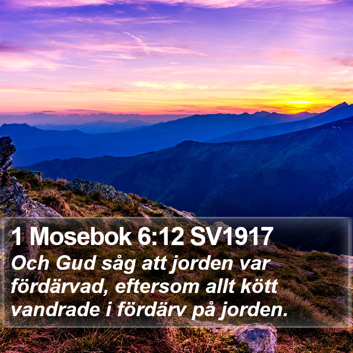 1 Mosebok 6:12 SV1917 Bible Study