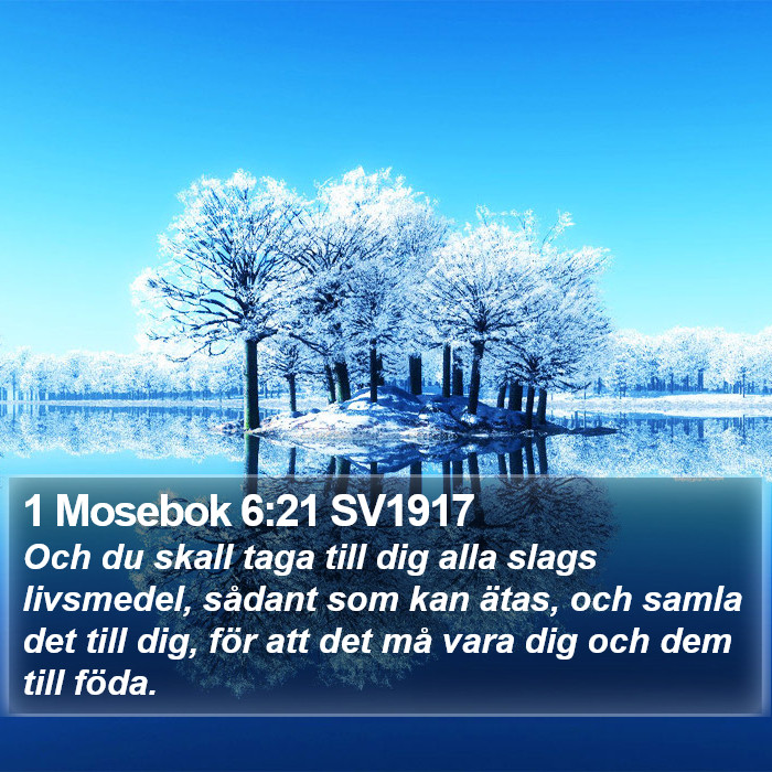 1 Mosebok 6:21 SV1917 Bible Study