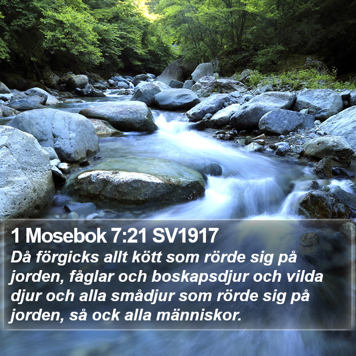 1 Mosebok 7:21 SV1917 Bible Study