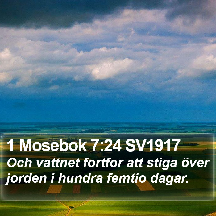 1 Mosebok 7:24 SV1917 Bible Study