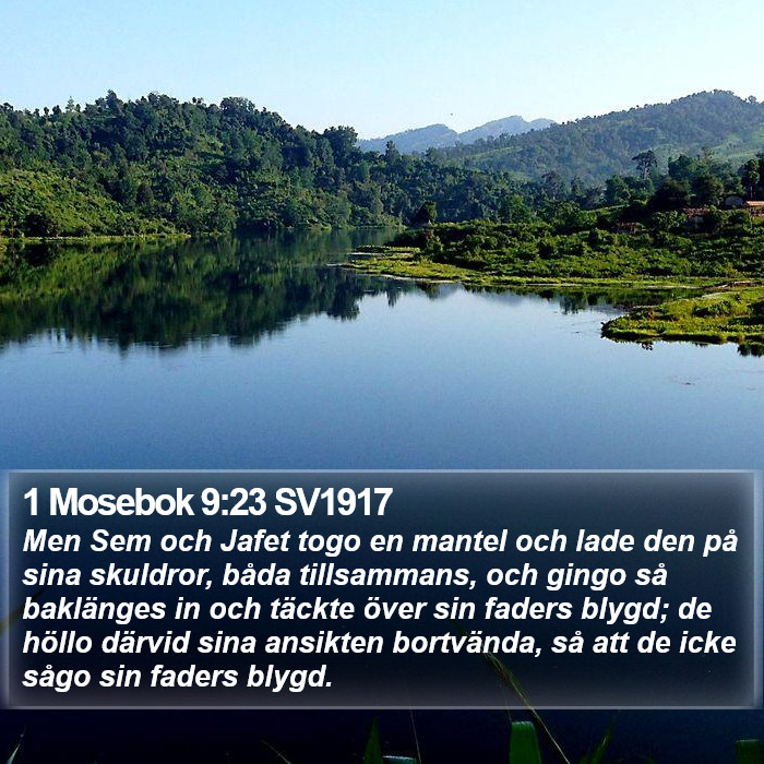 1 Mosebok 9:23 SV1917 Bible Study