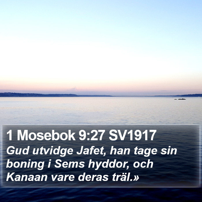 1 Mosebok 9:27 SV1917 Bible Study