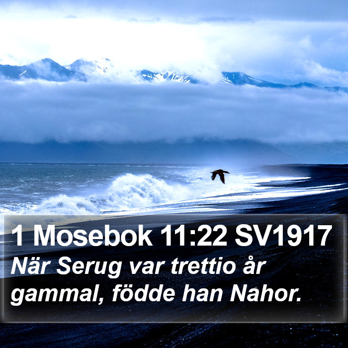 1 Mosebok 11:22 SV1917 Bible Study