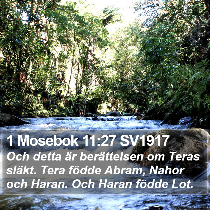 1 Mosebok 11:27 SV1917 Bible Study