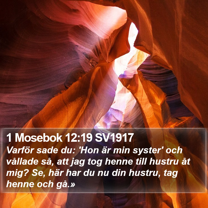 1 Mosebok 12:19 SV1917 Bible Study