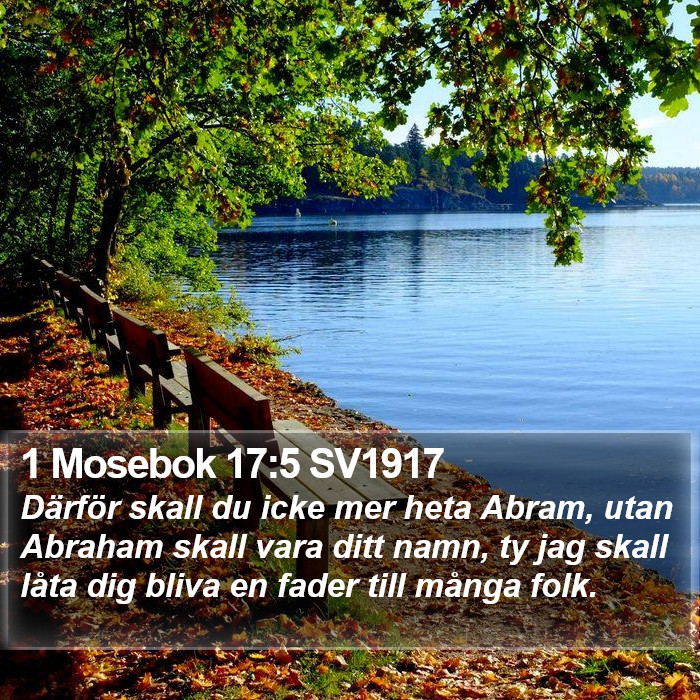 1 Mosebok 17:5 SV1917 Bible Study