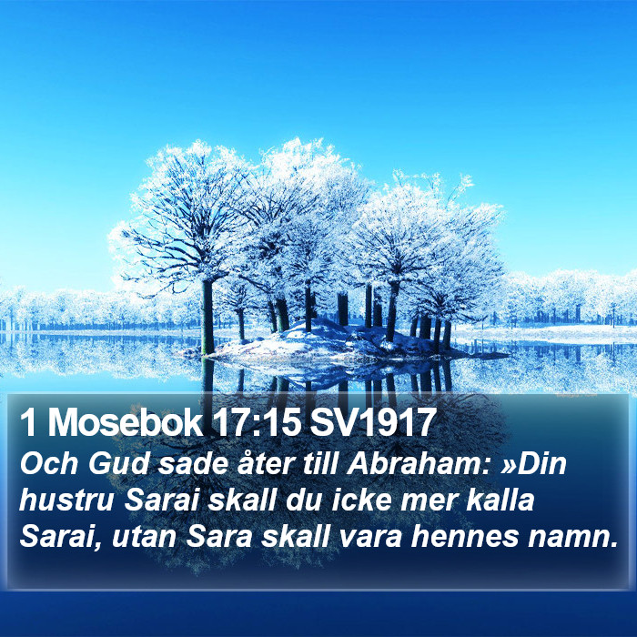1 Mosebok 17:15 SV1917 Bible Study