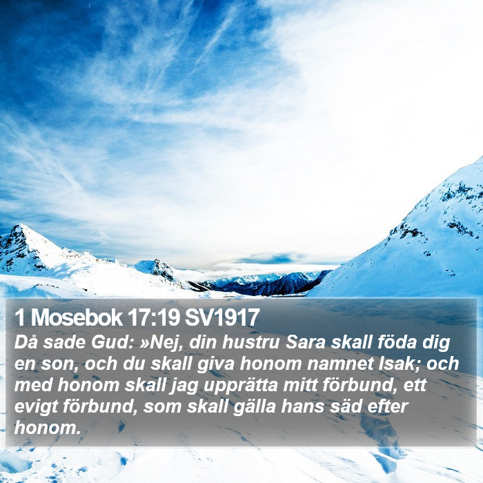 1 Mosebok 17:19 SV1917 Bible Study