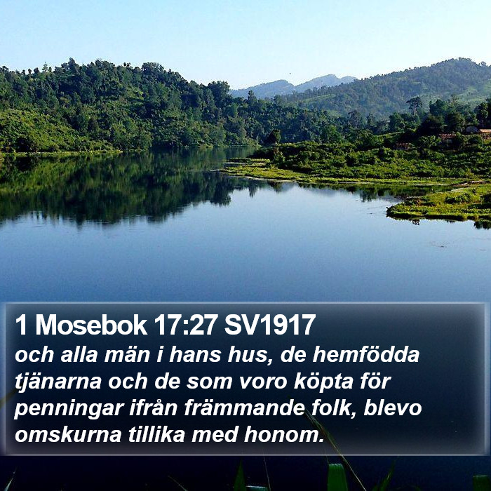 1 Mosebok 17:27 SV1917 Bible Study
