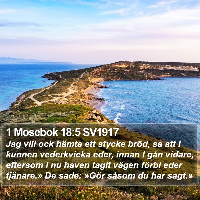 1 Mosebok 18:5 SV1917 Bible Study