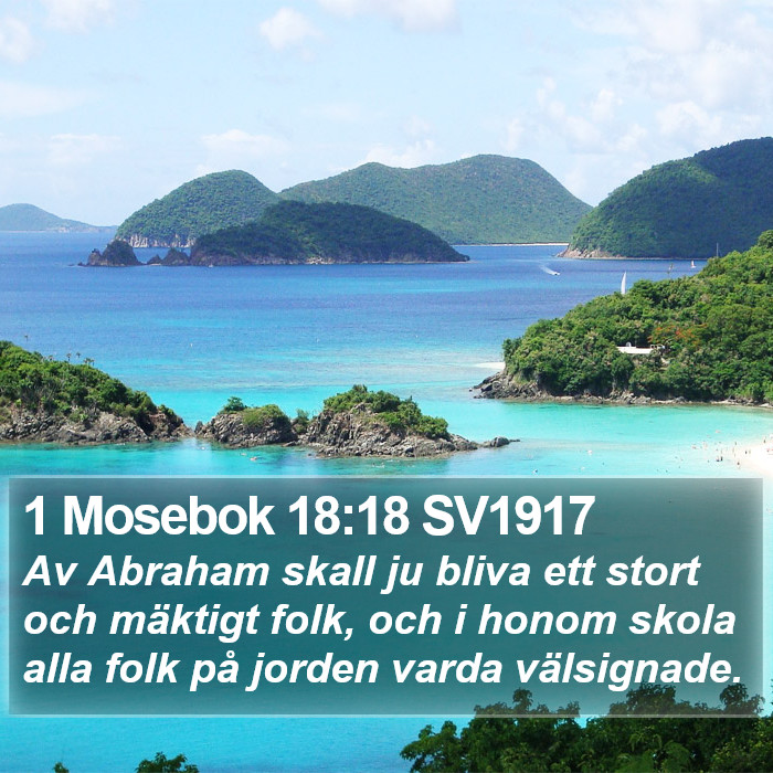 1 Mosebok 18:18 SV1917 Bible Study