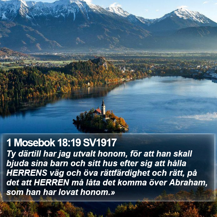 1 Mosebok 18:19 SV1917 Bible Study