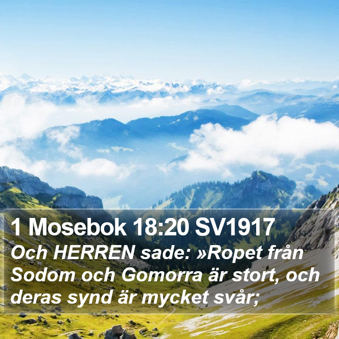 1 Mosebok 18:20 SV1917 Bible Study