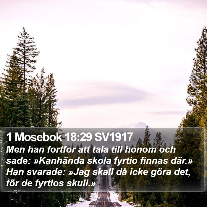 1 Mosebok 18:29 SV1917 Bible Study