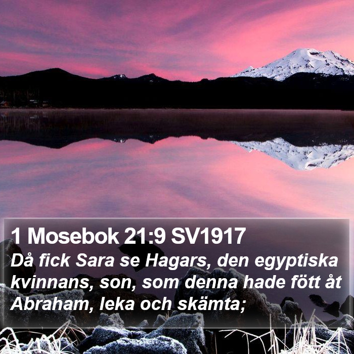 1 Mosebok 21:9 SV1917 Bible Study