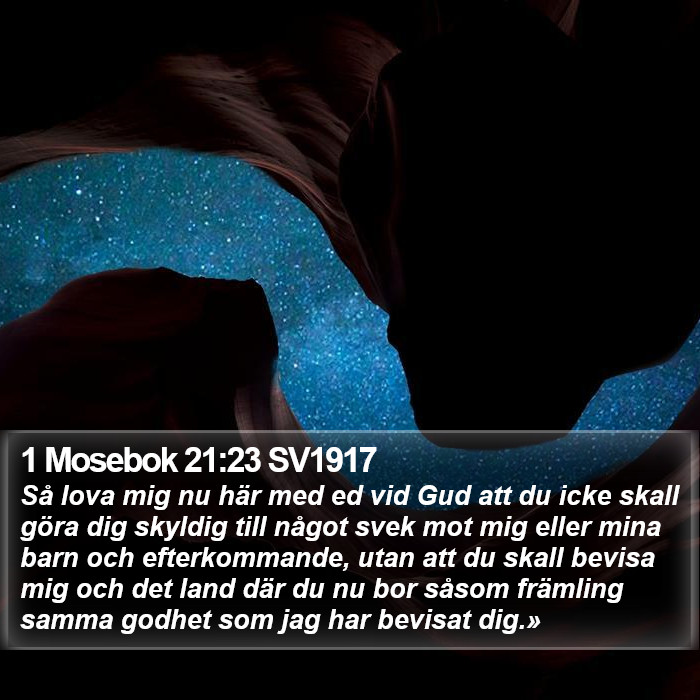 1 Mosebok 21:23 SV1917 Bible Study
