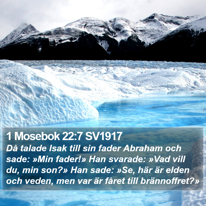 1 Mosebok 22:7 SV1917 Bible Study
