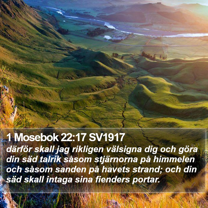1 Mosebok 22:17 SV1917 Bible Study