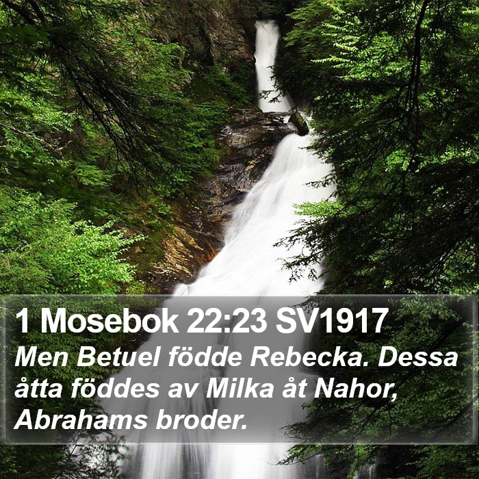 1 Mosebok 22:23 SV1917 Bible Study