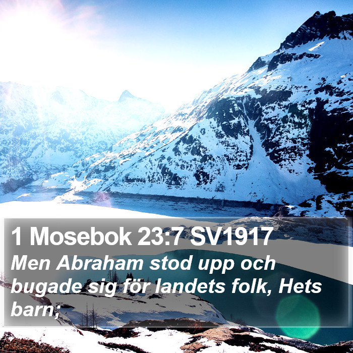 1 Mosebok 23:7 SV1917 Bible Study