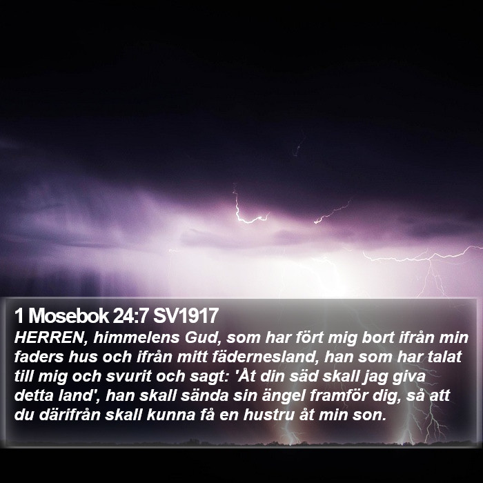 1 Mosebok 24:7 SV1917 Bible Study