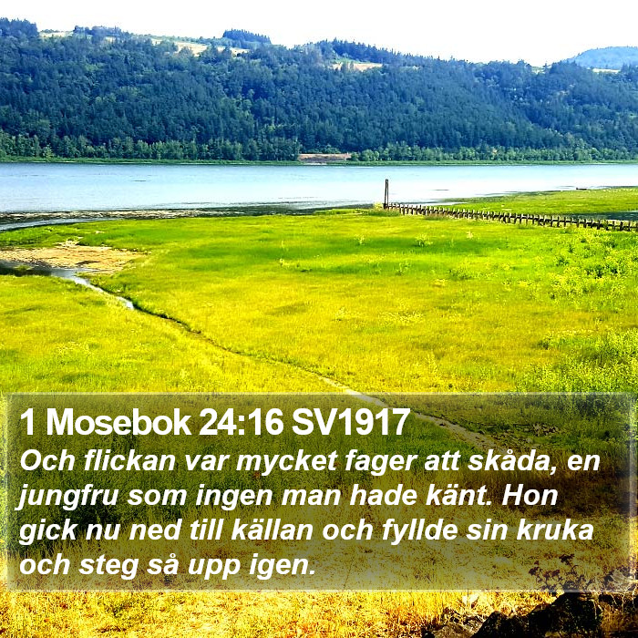 1 Mosebok 24:16 SV1917 Bible Study