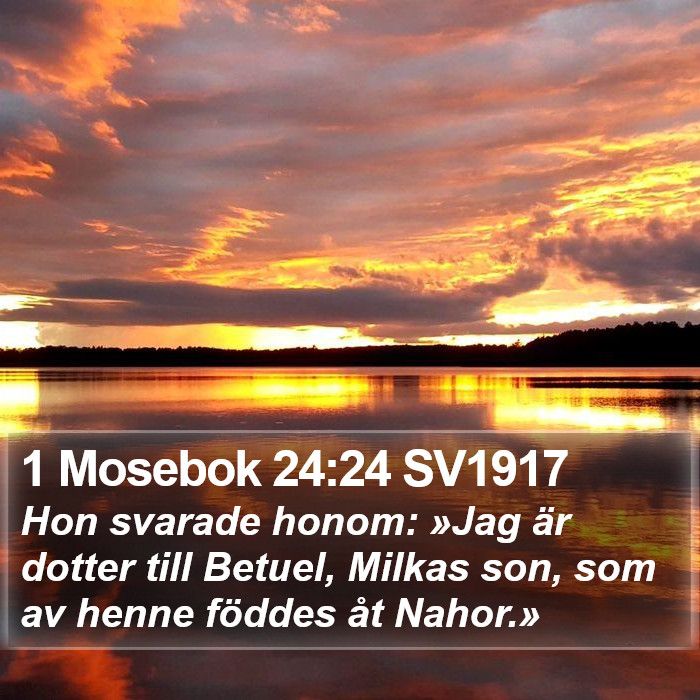 1 Mosebok 24:24 SV1917 Bible Study