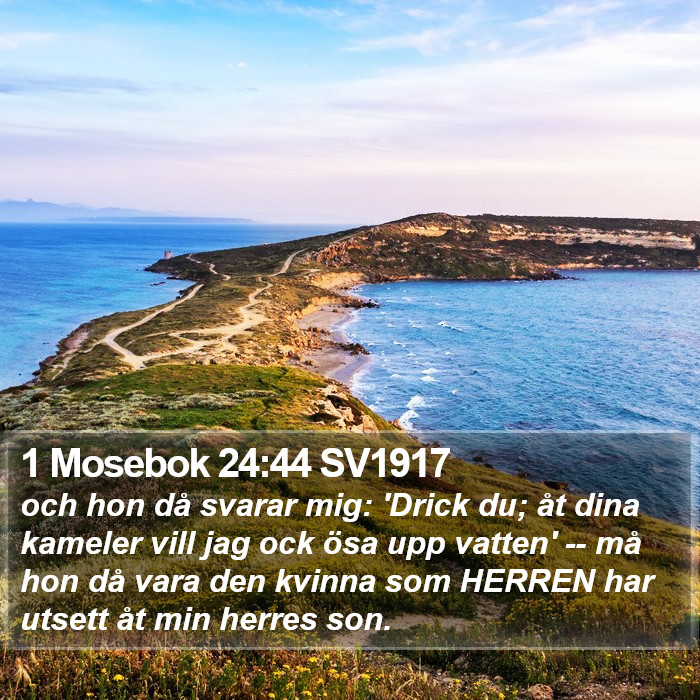 1 Mosebok 24:44 SV1917 Bible Study
