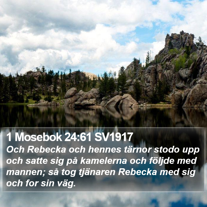 1 Mosebok 24:61 SV1917 Bible Study