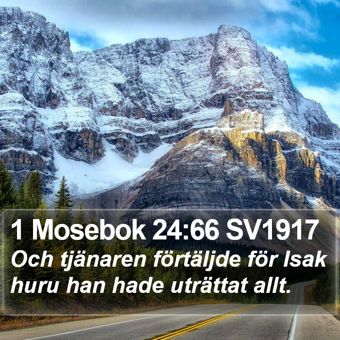 1 Mosebok 24:66 SV1917 Bible Study