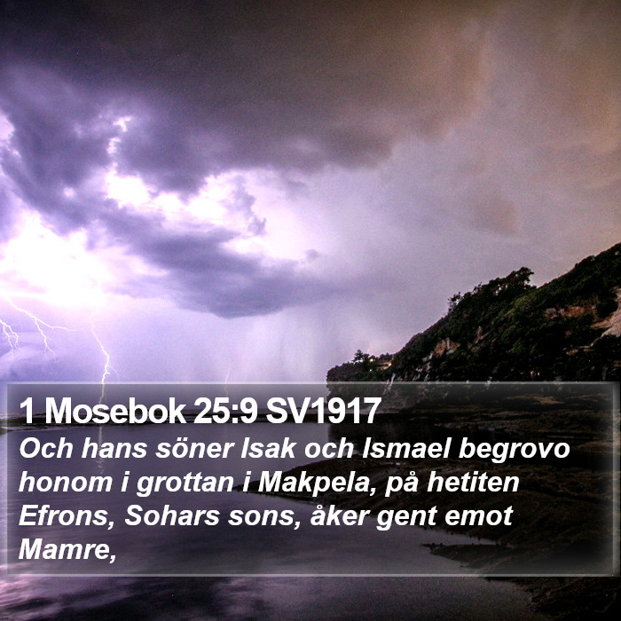 1 Mosebok 25:9 SV1917 Bible Study