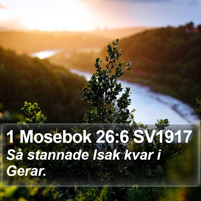 1 Mosebok 26:6 SV1917 Bible Study