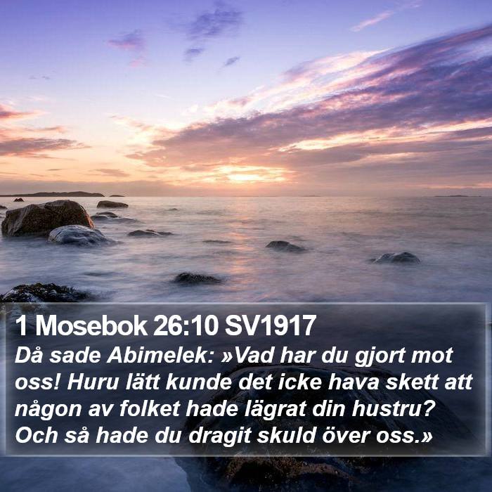 1 Mosebok 26:10 SV1917 Bible Study