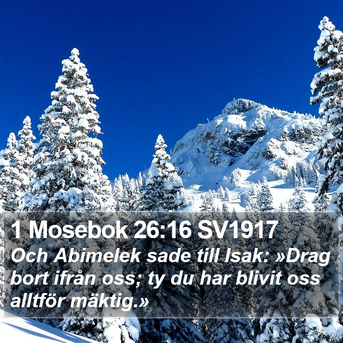 1 Mosebok 26:16 SV1917 Bible Study