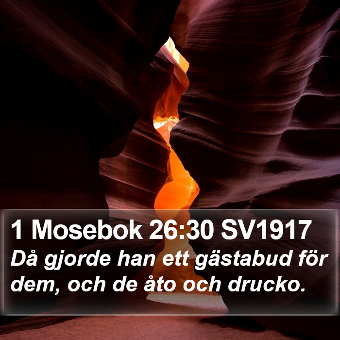 1 Mosebok 26:30 SV1917 Bible Study