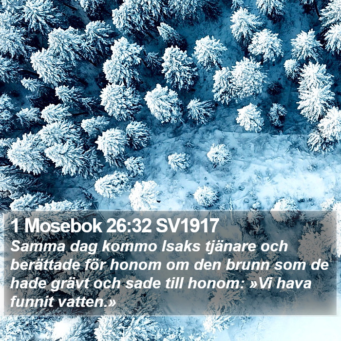 1 Mosebok 26:32 SV1917 Bible Study