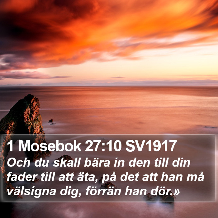 1 Mosebok 27:10 SV1917 Bible Study
