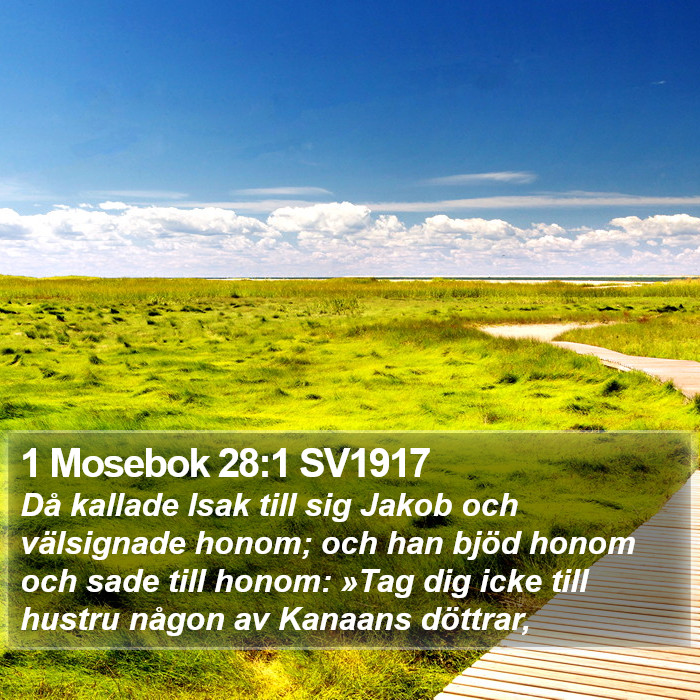 1 Mosebok 28:1 SV1917 Bible Study