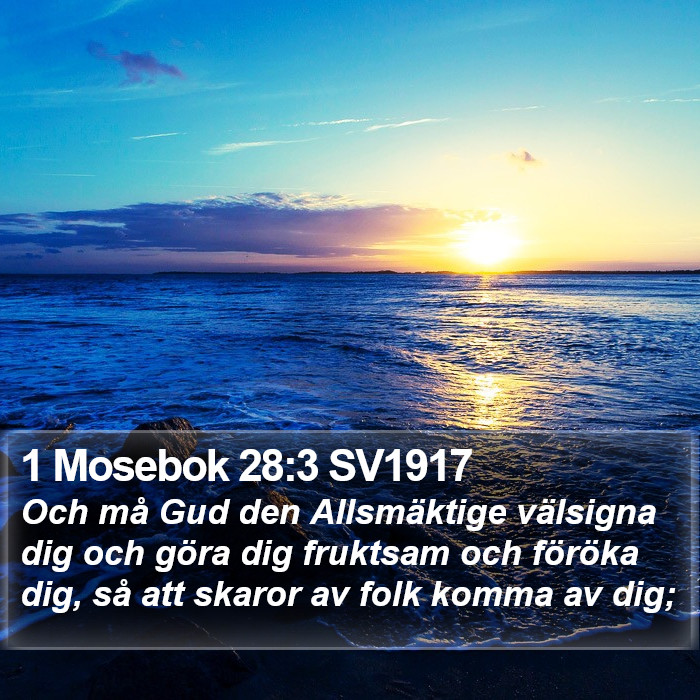 1 Mosebok 28:3 SV1917 Bible Study