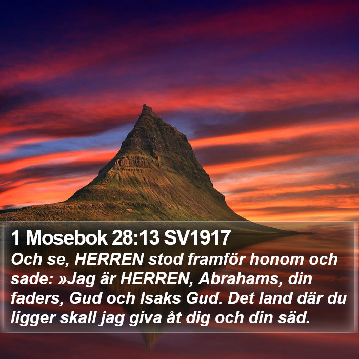 1 Mosebok 28:13 SV1917 Bible Study