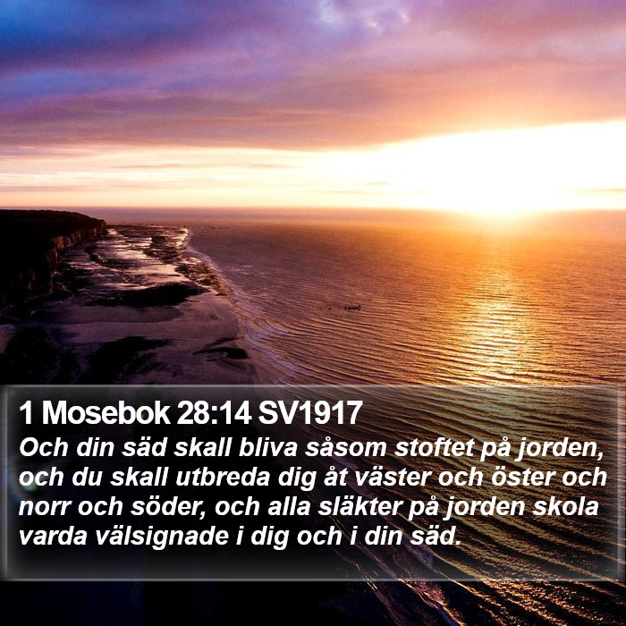 1 Mosebok 28:14 SV1917 Bible Study